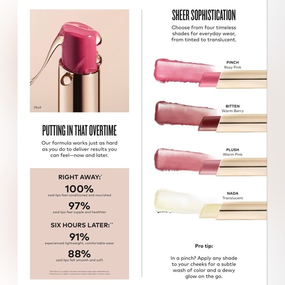 NEW Beautycounter Hyaluronic Lip Balm - Bitten - Picture 3 of 4